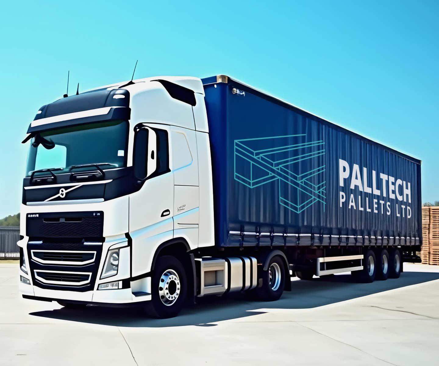 Paltech Pallets Wagon at Widnes Pallet yard